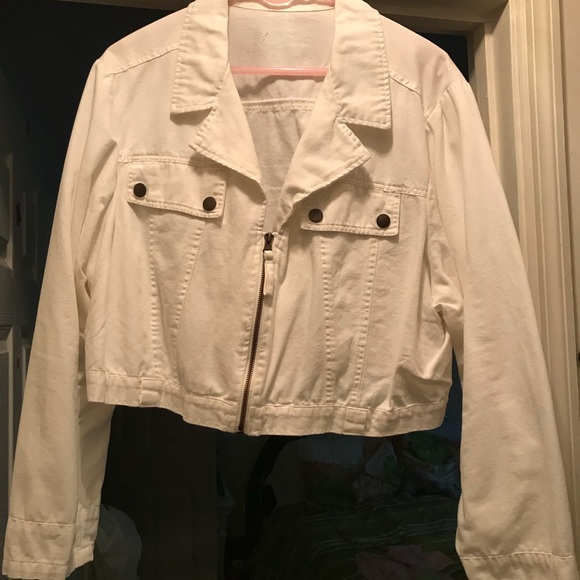 cream short jacket